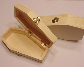 wood Coffin, 3 x 6 inch high (BR3)