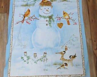 A Winter Song Panel Cotton Fabric by Jane's Garden for Henry Glass