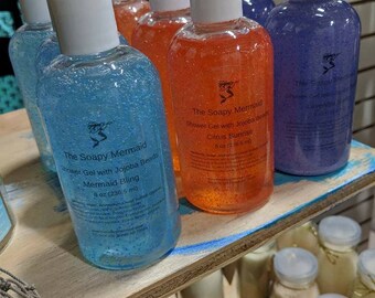 Shower Gel - Body Wash -jojoba beads- Natural Gel-Vegan Friendly