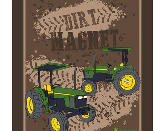 John Deere Fabric Dirt Magnet From Springs Creative By the Panel