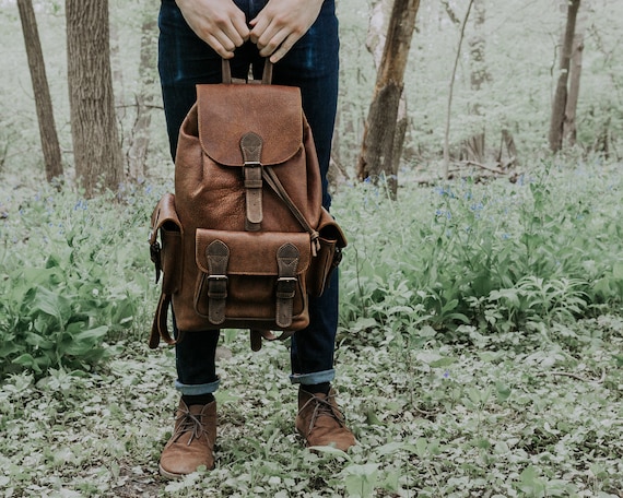 Backpack Leather Travel Bag