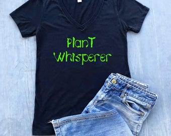 YourTops Crazy Plant Lady Shirt Women Gardening Graphic T-Shirt