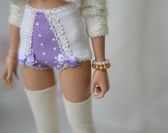 Bracelet for minifee white dark gold for bjd doll