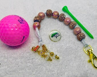 Golf Stroke Counter with Handmade Beads