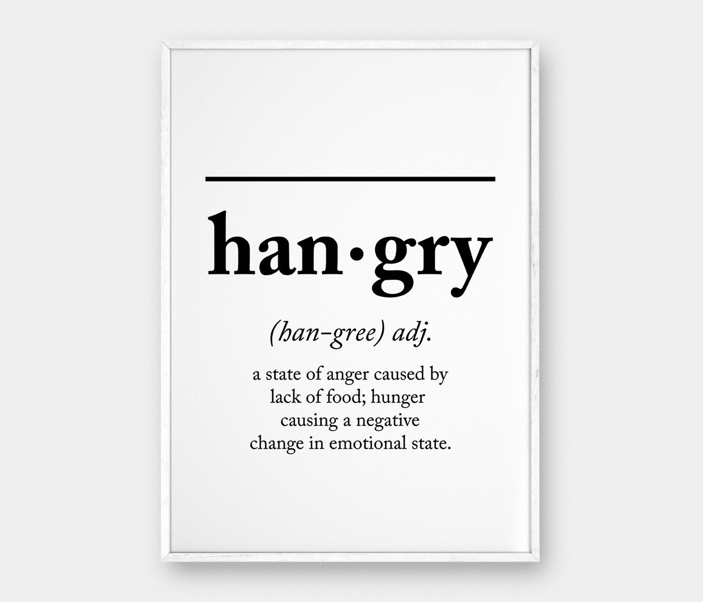 hangry-definition-hangry-wall-art-definition-print