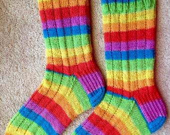 Hand Knit Wool Socks - KnitPicks Felici yarn (S-211)