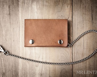 Biker Wallet, Snap Wallet, Leather Wallet, Chain Wallet, Mens wallet 014