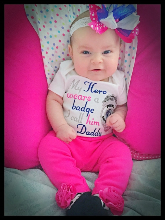 My Hero wears a badge I call him Daddy/her Mommy Shirt or