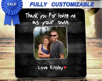 Step Dad Gift Frame Bonus Dad Gift Frame Bonus Dad Fathers Day Stepdad Frame Bonus Dad Birthday Gift Thank You For Raising Me As Your Own