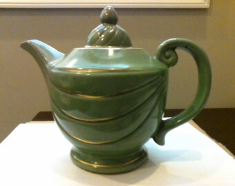 Tea for Two with a Vintage Hall Greeen Teapot
