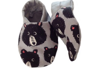 Teddy Bear Soft Sole Baby Shoes, booties, pram shoes