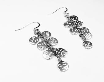 Emoji Earrings - Emoticon Jewelry for Social Media, Internet Gift