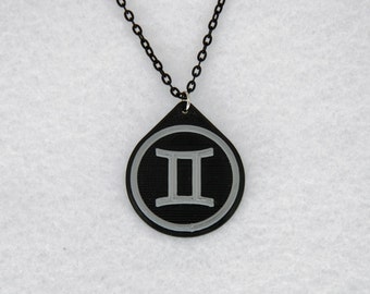 Gemini Charm Zodiac Necklace