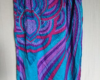 High Waisted Vibrant Zebra Skirt