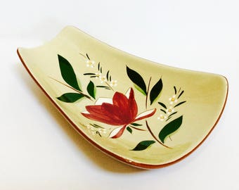 Stangl Pottery Relish/Dessert/Centerpiece Bowl, "Magnolia" by Stangl Pottery Trenton NJ USA