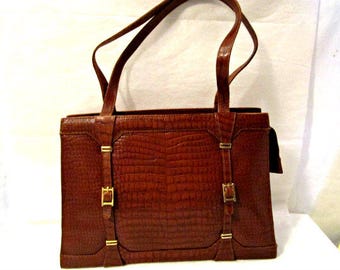 Alligator Purse Faux Alligator Purse 1950s Purse