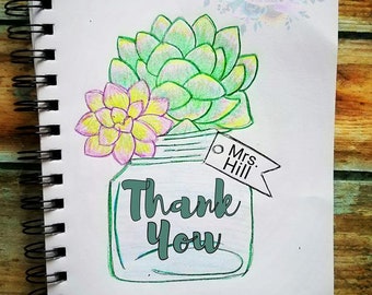 succulent jar with tag cookie cutter