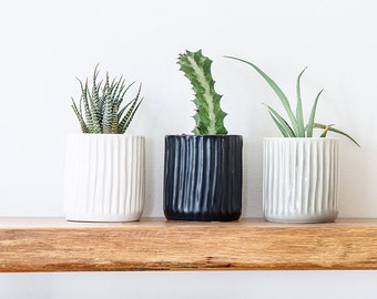 Succulent Mini Pot Set, Modern Pottery Pot, Ceramic Small Planter Set, Cactus Plants Holder, Ceramic Succulent Pot, Mother's Day Gift