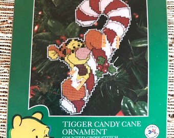 Winnie the Pooh Tigger Counted Cross stitch ornament kit