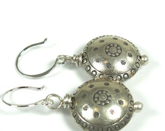 Hill Tribe Fine Silver Earrings