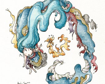 Flow Series - "Caught in the Flow" Limited Edition Fine Art Print