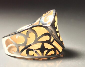 Main ring Silver 925 and resin VM ATTANASIO