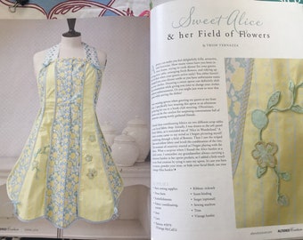 Sweet Alice Apron by Trish Vernazza Featured in Altered Couture Magazine 2018
