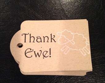Thank Ewe! Sheep Gift Tags- Set of 8