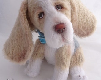 Crocheted dog beagle, beagle gift, gift for beagle lovers, toy handmade dog, soft toy dog, cute knitted dog, small dog, stuffed plush dog