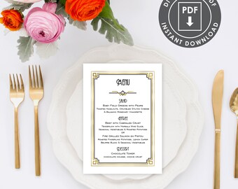 Menu templates | Etsy