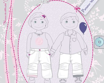 Pants 3-4-5 years Madison pattern