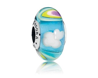 PANDORA Iridescent Rainbow 797013 Murano Bead Charm
