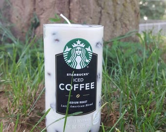 Starbucks Cup Candle - All Natural Soy Candle with Coffee Beans - Coffee Lover