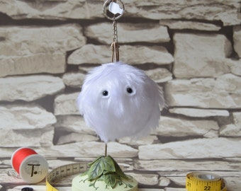 Dillon the Mini Monster fur keyring