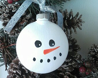 Snowman Ornament, Christmas Ornament, Christmas Decor, Snowman, Holiday Decor, Rustic Christmas, Country Christmas, Stocking Stuffers, Snow