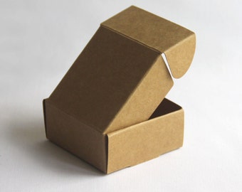 Set of 50, Kraft Gift Box, Favor, Gift, Party
