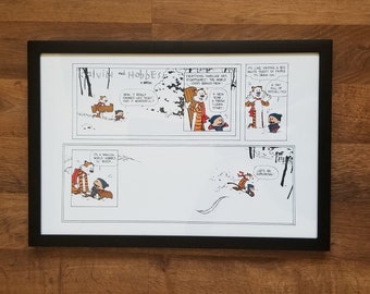 Calvin and Hobbes Magical World Final Strip Framed Print