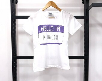 Hello, im a unicorn design womens t shirts. New season womens t shirts.