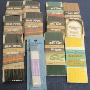 Fabric trims - 12 varied unopened packs - see description