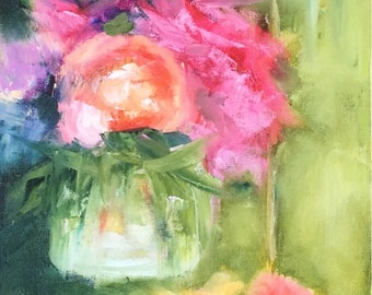 Impact- 12x24" original oil on canvas