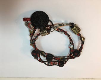 2 Times Wrap Bracelet with Charm