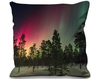 Northern Lights Woodland Faux Silk 45cm x 45cm Sofa Cushion