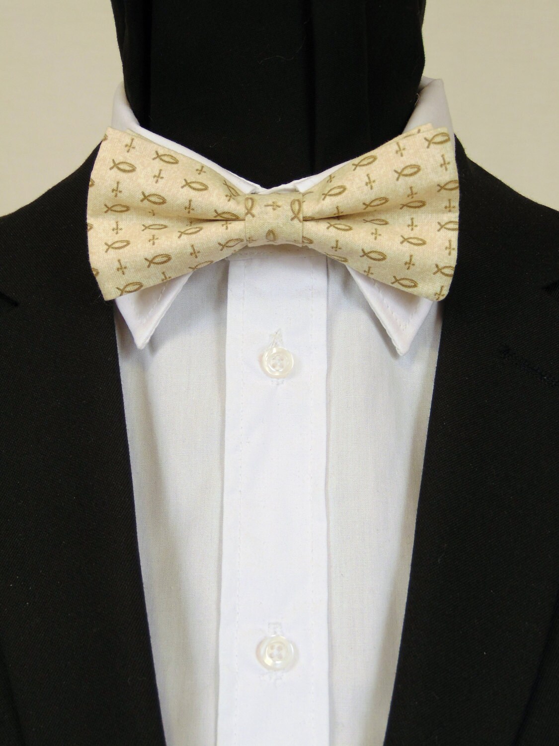 Jesus Fish Bow Tie, Christian Fish Bowtie, Jesus Bow Tie, Christian