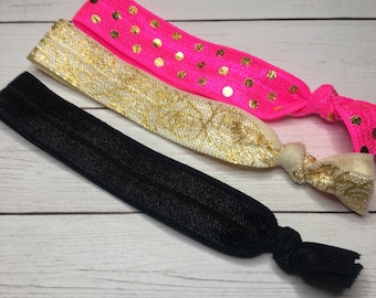 Hair Elastics Assortment set of 3