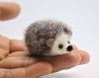 Needle Felted Hedgehog Felted Hedgehog Needle Felted Animal Hedgehog Ornament Miniature Hedgehog Wool Felted Hedgehog Hedgehog Keychain