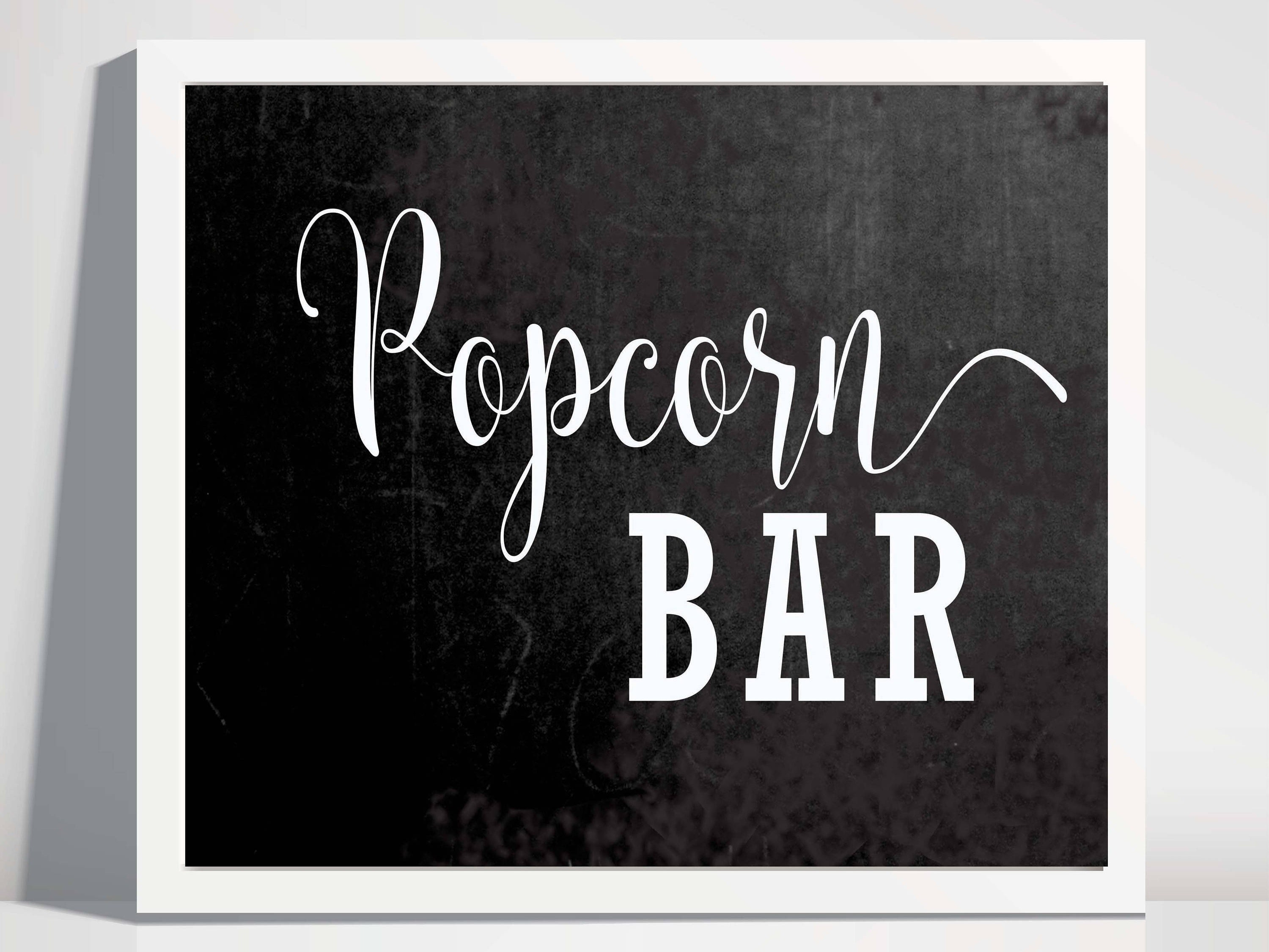 popcorn-bar-sign-zazzle-in-2020-popcorn-bar-sign-popcorn-bar