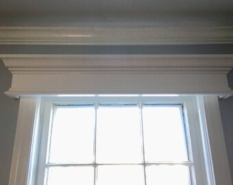 Custom Made Wood Window Valance Cornice