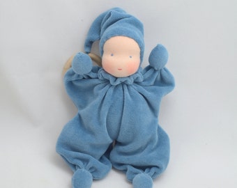 Waldorf doll, waldorf baby doll, waldorf toys, soft dolls 8", bunting baby (made to order)