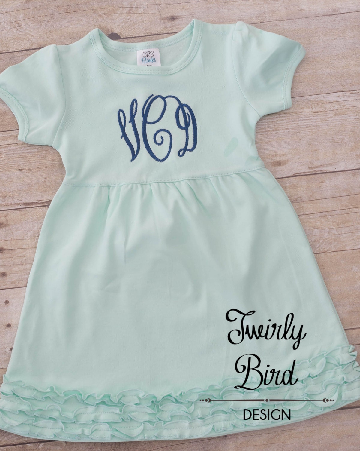 monogrammed dress