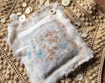 Shabby Floral Lavender Sachet Mother's Day Butterfly Cottage Farmhouse Decor